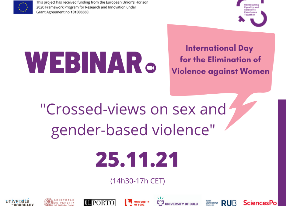 RESET webinar: Crossed views on Sex and Gender-Based Violence