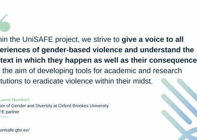UniSAFE’s approach to measuring gender-based violence in universities and other research organisations