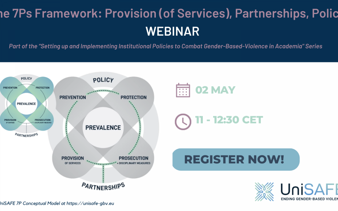 UniSAFE Webinar: The 7Ps Framework – Provision (of Services), Partnerships, Policies