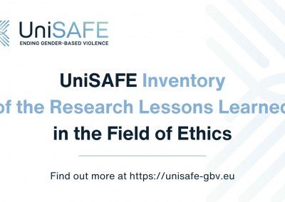 UniSAFE Inventory of the Research Lessons Learned in the Field of Ethics